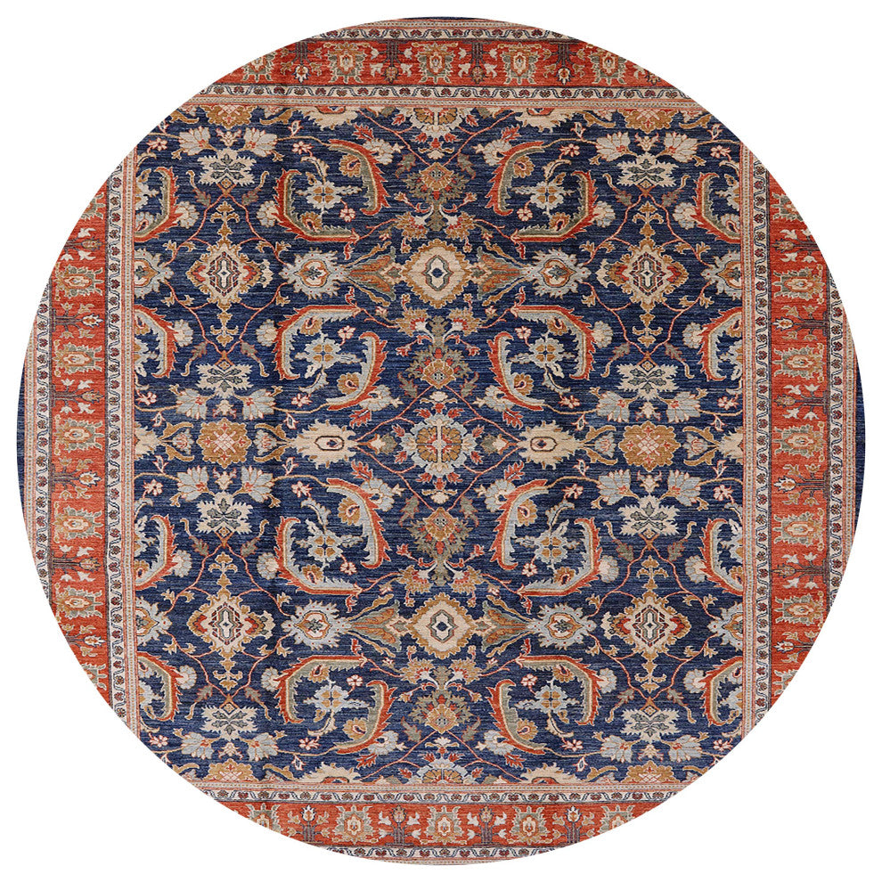 Ahgly Company Indoor Round Mid-Century Modern Area Rugs, 3' Round