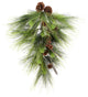 Vickerman D181107 30" Boulder Pine Artificial Christmas Teardrop, Unlit