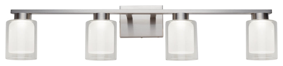 Saville - Bathroom Vanity - 4-Light - Brushed Nickel