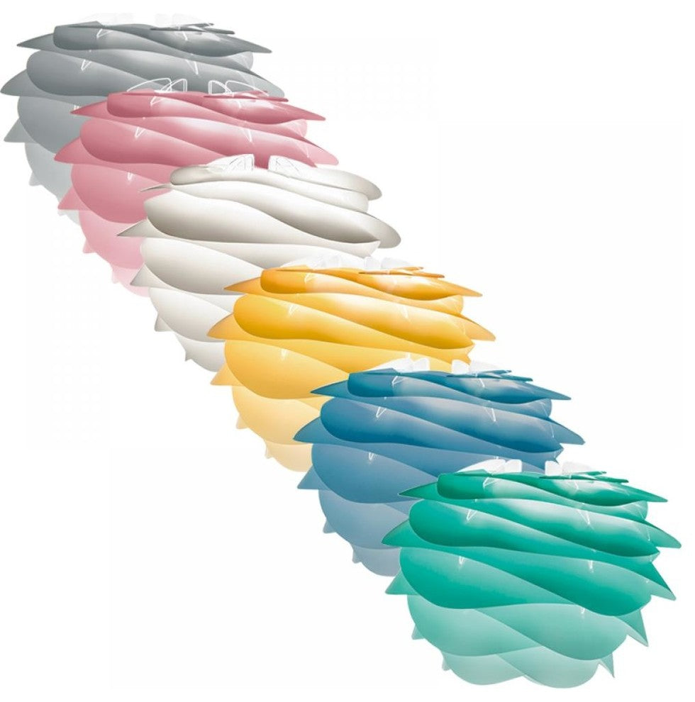 Carmina Hardwired Pendant, White/White