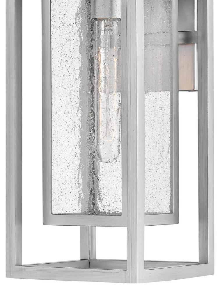 Hinkley 16" Republic Medium Outdoor Wall Mount Lantern, Satin Nickel