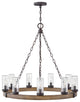 Hinkley Sawyer Outdoor Chandelier, Sequoia, 9 Light
