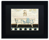 'Marche de Fleurs Bath II' Matted Framed Canvas Art by Lisa Audit