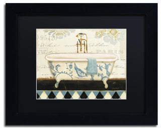 'Marche de Fleurs Bath II' Matted Framed Canvas Art by Lisa Audit