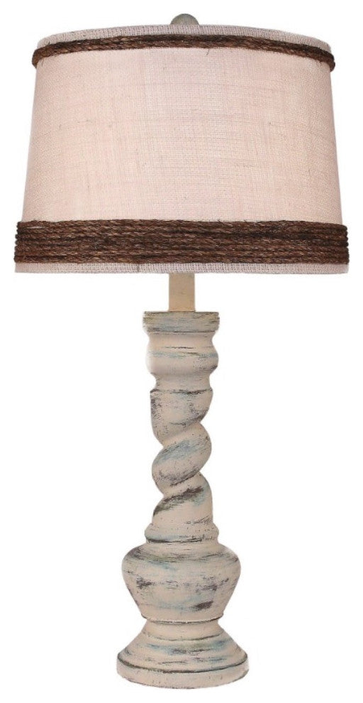 Shabby Summer Country Twist Table Lamp