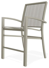 Kendall Sling Balcony Height Stackable Outdoor Stool, Harbor/Storm