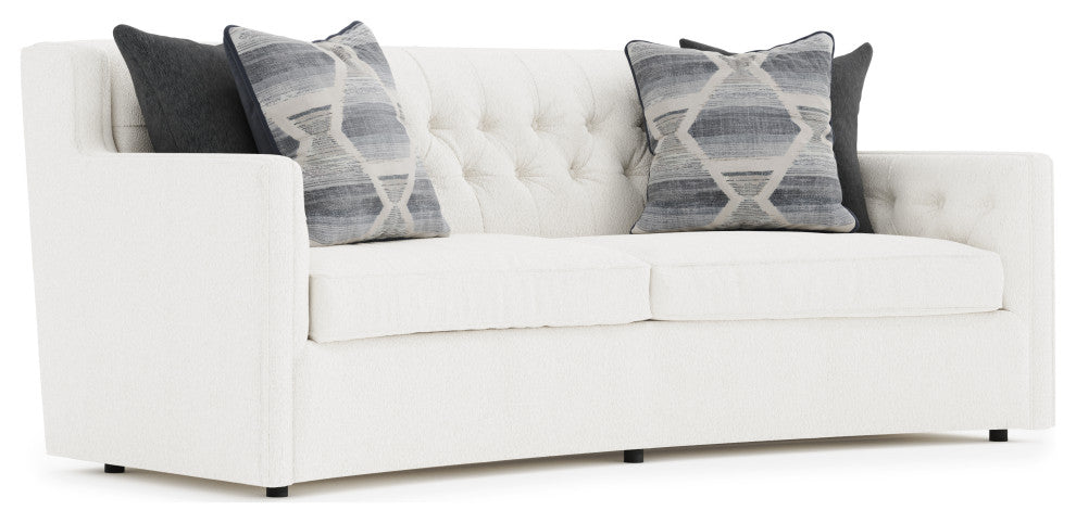 Bernhardt Candace Fabric White Sofa