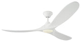 Maverick 3 Blade Outdoor Ceiling Fan Matte White Matte White 60.00 Matte White