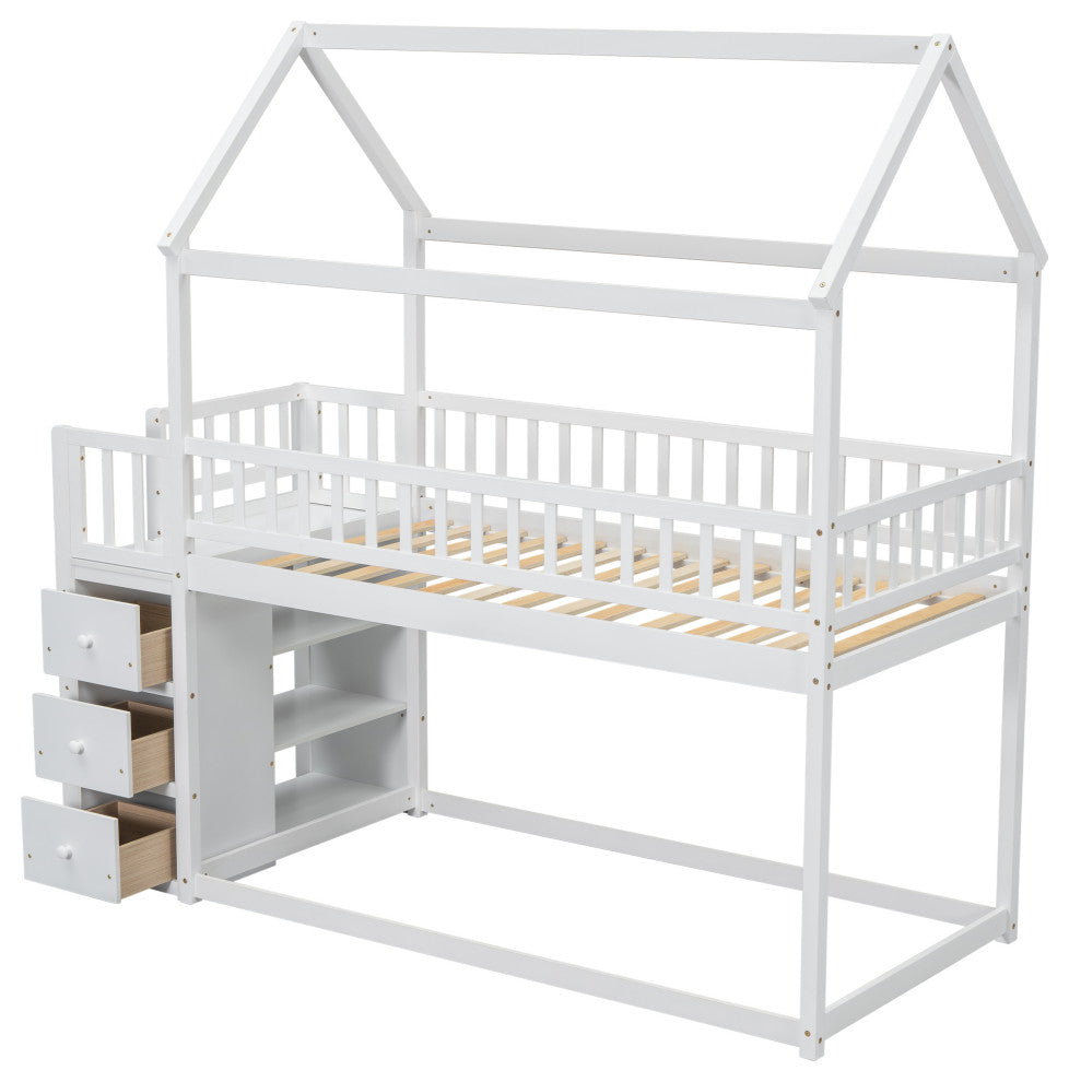 Gewnee TWIN/TWIN HOUSE BUNK BED