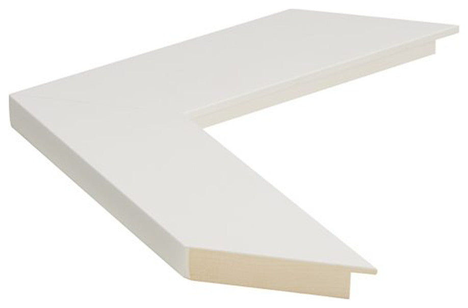 Briscoe White Framed Wall Mirror, 28" X 60"