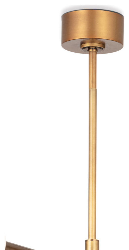 Beaubien Chandelier, Natural Brass