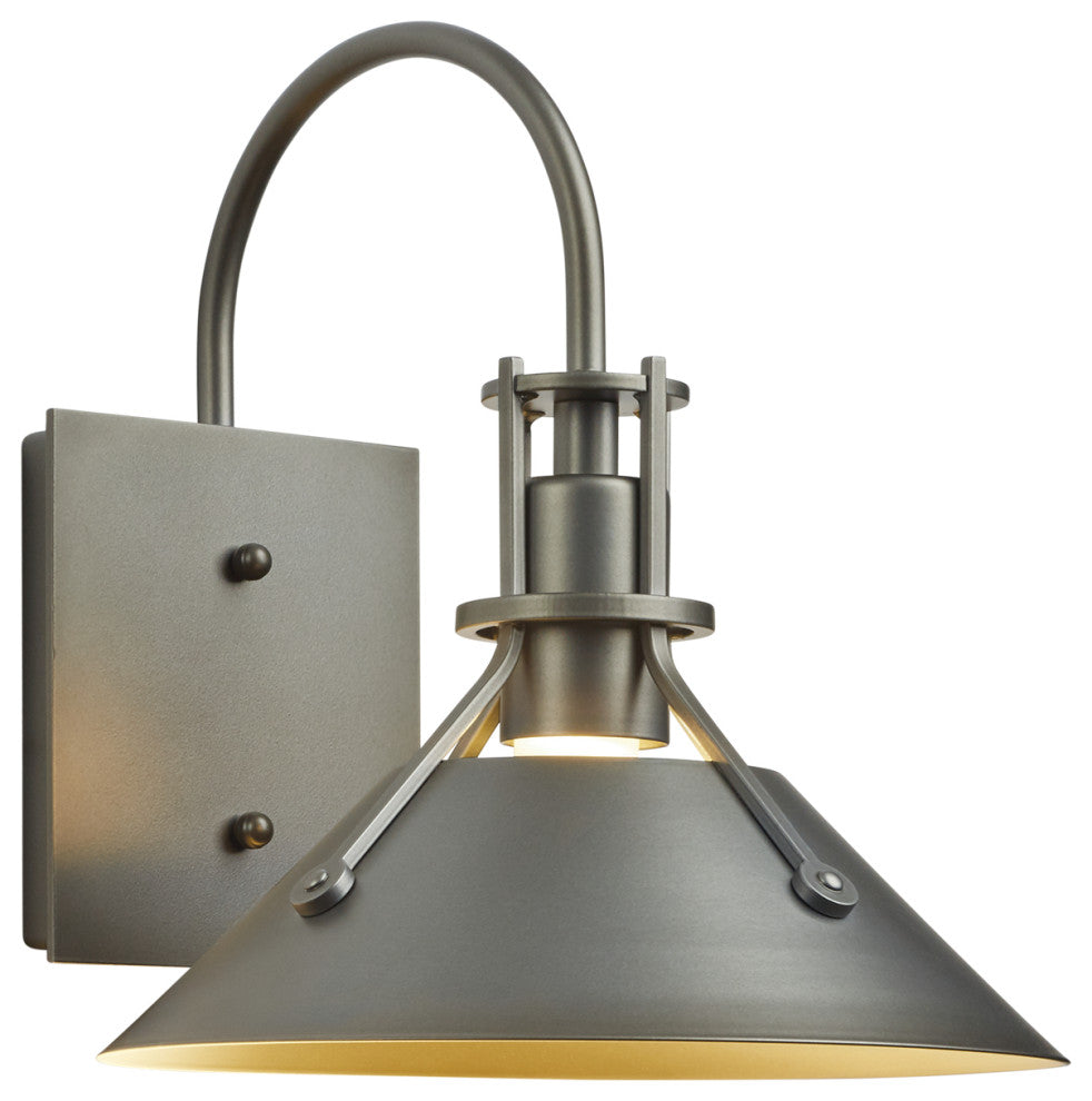 Henry Small Outdoor Sconce, Coastal Dark Smoke Finish