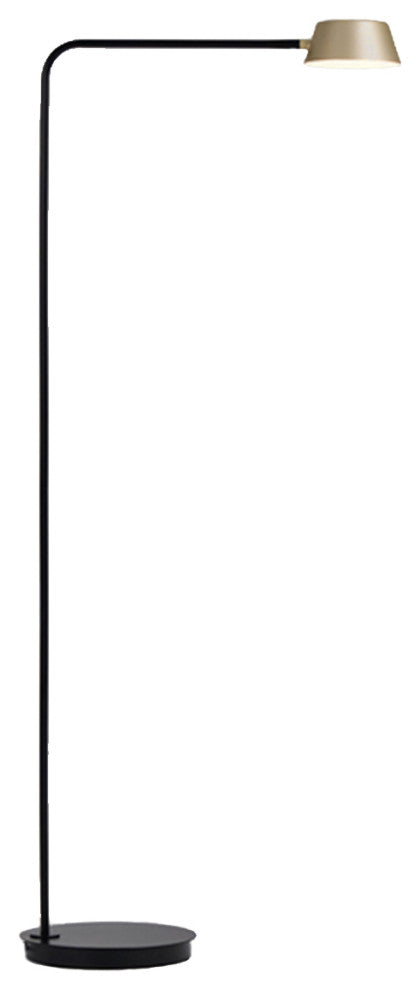 OLO Floor Lamp, Black/Champagne Gold