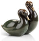 Contemporary Duck Pair Sculpture