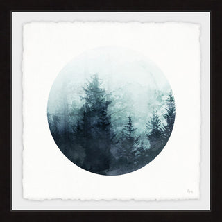 "Shadowy Woods" Framed Painting Print, 12"x12"