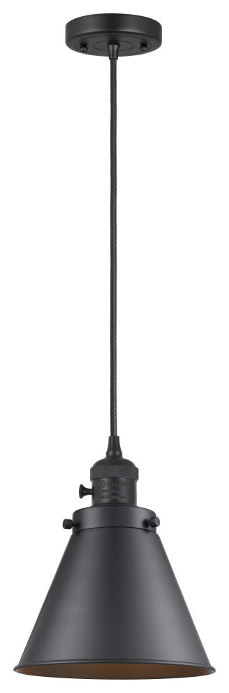 INNOVATIONS 201CSW-BK-M13-BK 1-Light Mini Pendant Matte Black