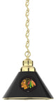 Holland Chicago Blackhawks Pendant Light - Brass Fixture