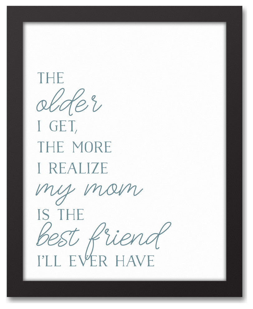 My Mom is My Best Friend 11x14 Black Framed Canvas