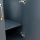 37" Single Vanity, Dark Gray Finish With Gray Granite