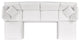 Modular Lounge Sectional Deep Sofa Set, White, Modern, Outdoor Hospitality