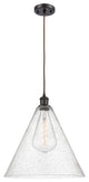 Innovations Lighting 516-1P-OB-GBC-164 Ballston Cone 1 Light 16" Pendant