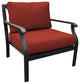 kathy ireland Madison Ave. 7 Piece Aluminum Patio Furniture Set 07d, Cinnamon
