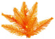 Vickerman 4.5'x24" Slim Fir Tree, Dura-Lit 200 Orange 400 Tips, Orange