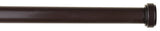 5/8" Bouchon Adjustable Curtain Rod, 84"-120", Bronze