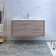 Fresca Catania 48" Natural Wood Wall Hung Cabinet With Integrated Sink