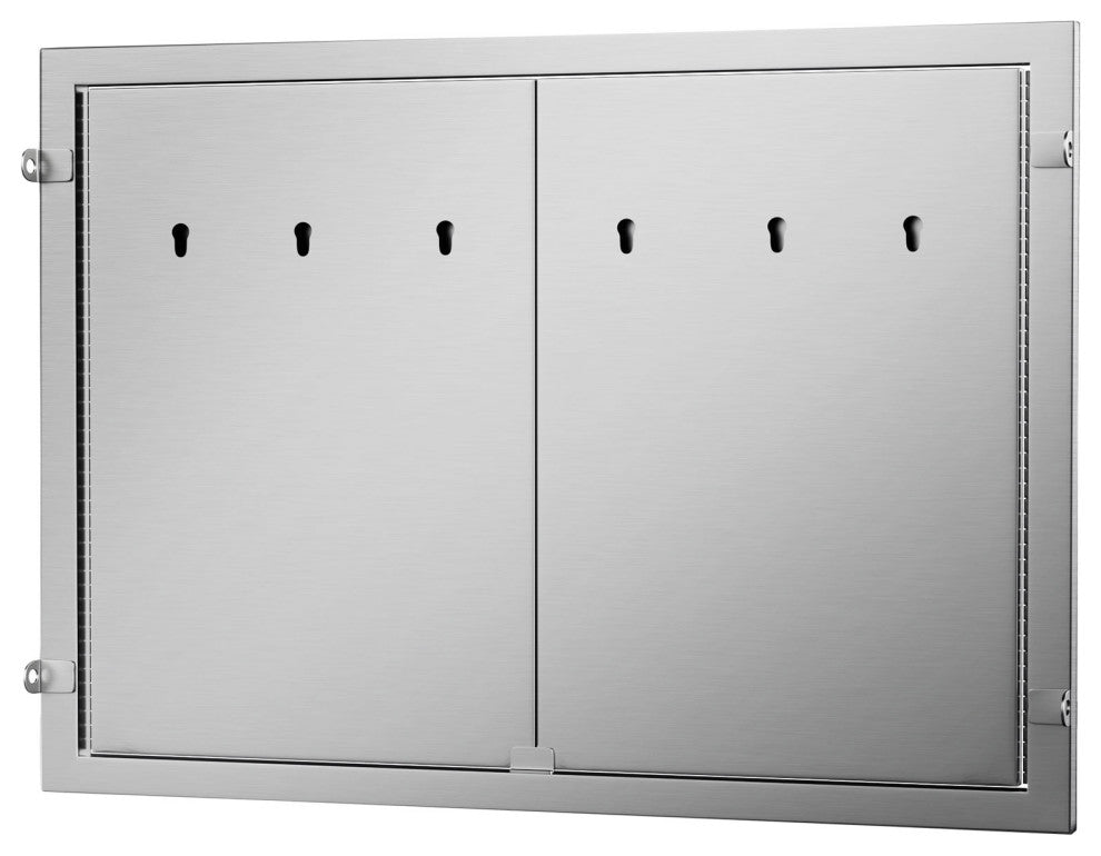 VEVOR Outdoor Kitchen Doors BBQ Kitchen Doors 19x28" Stainless Steel Cabinet