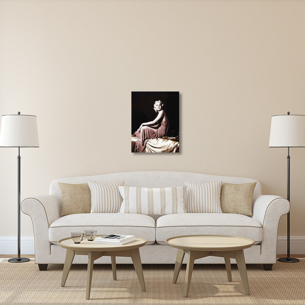 "Jean Harlow" Stretched Canvas Giclee by Hollywood Photo Archive, 24"x30"