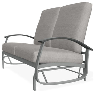 Belle Isle Cushion Deep Seating 2-Seat Glider, Graystone/Graphite
