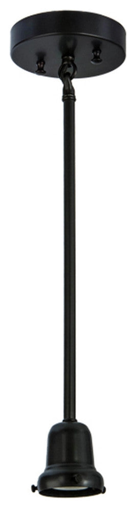 Meyda Lighting 156511 5"W Craftsman Brown on Brass 1 Light Pendant Hardware