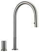 Bagnox™ Solid Brass Pull Down Kitchen Sink Faucet, Brushed Nickel