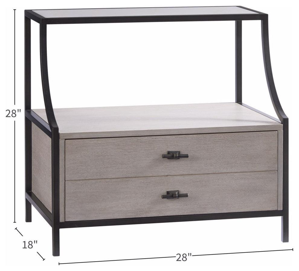Stone Top Nightstand