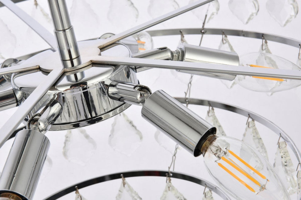 Evan 24" Pendant, Chrome