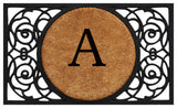 Armada Circle Monogram Doormat, 22"x36", A