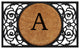 Armada Circle Monogram Doormat, 22"x36", A