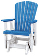 OS Home and Office Model 515BW Fan Back Glider Made, the USA- Blue, White