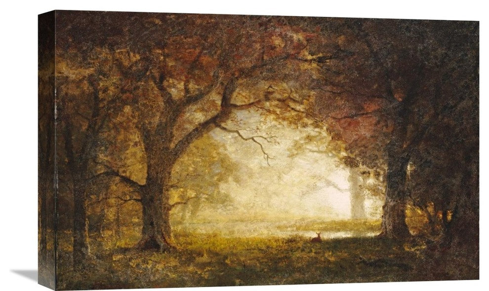 "Forest Sunrise" Stretched Canvas Giclee by Albert Bierstadt, 22"x14"