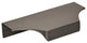 Extent 4-3/16" CTC Cabinet Edge Pull, Black Chrome