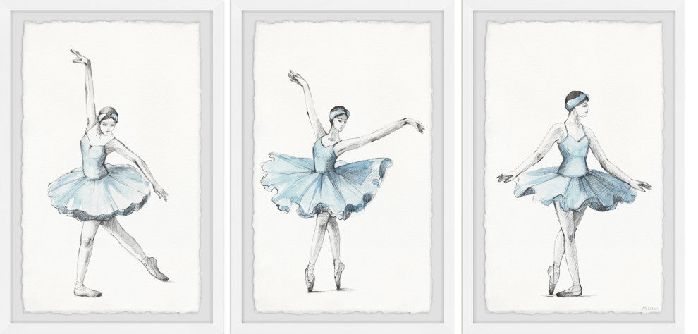The Last Dancer Triptych, 3-Piece Set, 24x36 Panels