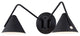 Zag - 2-Light LED Wall Sconce - Textured Matte Black Shade Finish