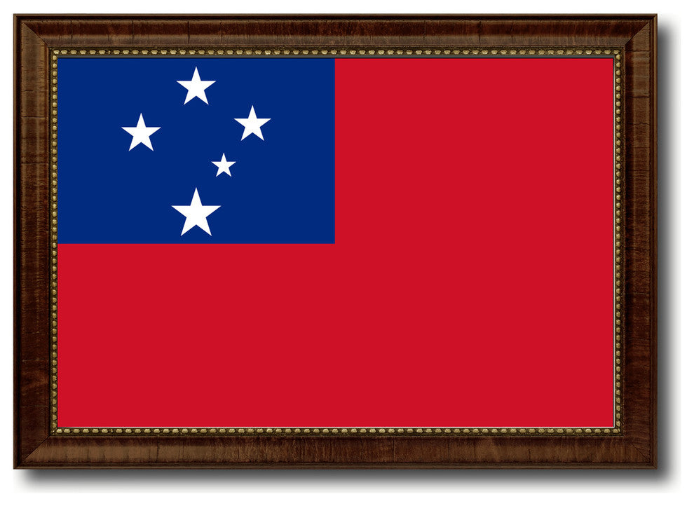 Samoa Country Flag Canvas Print, 21"x30"