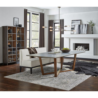A Gem Of A Handle Display Cabinet Glass Doors Right Gray