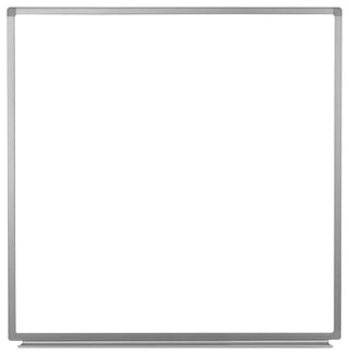 Luxor WB4848W 48"x48" Wall Mounted Magnetic Whiteboard