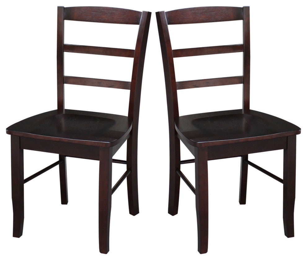 Set of Two Madrid Chairs, Rich Mocha