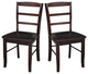 Set of Two Madrid Chairs, Rich Mocha
