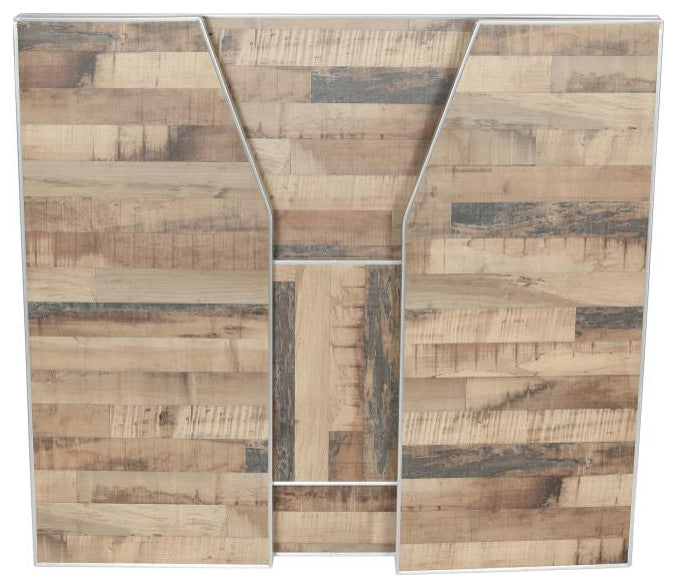 4' Laminate Foldable Bar, Rustic Natural