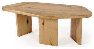 Modrest Jack Natural Wood Coffee Table Set
